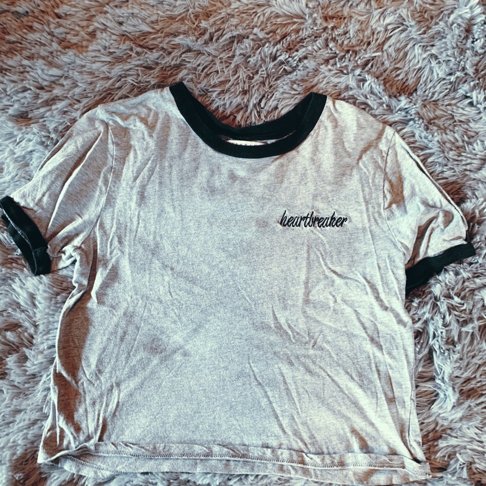 Heartbreaker cropped tee